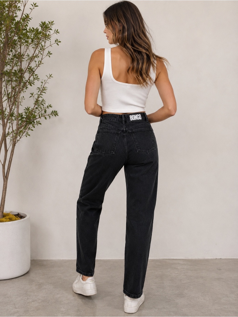 True Vintage 1980’s BONGO Women's High-Rise Black Mom Jeans